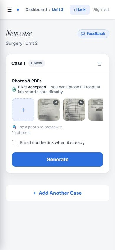 A new case with photos of the file added